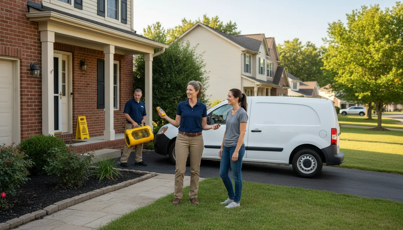 Residential water damage restoration in Aldrich, MO